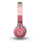 The Hot Pink Swirly Pattern with Polka Dots Skin for the Beats by Dre Mixr Headphones