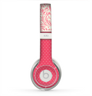 The Hot Pink Swirly Pattern with Polka Dots Skin for the Beats by Dre Solo 2 Headphones