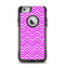 The Hot Pink Thin Sharp Chevron Apple iPhone 6 Otterbox Commuter Case Skin Set