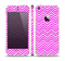 The Hot Pink Thin Sharp Chevron Skin Set for the Apple iPhone 5s
