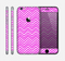 The Hot Pink Thin Sharp Chevron Skin for the Apple iPhone 6