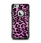 The Hot Pink Vector Leopard Print Apple iPhone 6 Otterbox Commuter Case Skin Set
