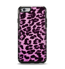The Hot Pink Vector Leopard Print Apple iPhone 6 Otterbox Symmetry Case Skin Set