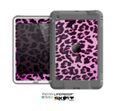 The Hot Pink Vector Leopard Print Skin for the Apple iPad Mini LifeProof Case