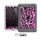 The Hot Pink Vector Leopard Print Skin for the Apple iPad Mini LifeProof Case