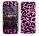 The Hot Pink Vector Leopard Print Skin for the Apple iPhone 5c