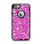 The Hot Pink & White Floral Sprout Apple iPhone 6 Otterbox Defender Case Skin Set