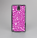 The Hot Pink & White Floral Sprout Skin-Sert Case for the Samsung Galaxy Note 3