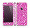 The Hot Pink & White Floral Sprout Skin Set for the Apple iPhone 5s