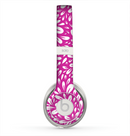 The Hot Pink & White Floral Sprout Skin for the Beats by Dre Solo 2 Headphones