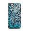 The Hot Teal Cheetah Animal Print Apple iPhone 6 Plus Otterbox Symmetry Case Skin Set