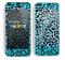 The Hot Teal Cheetah Animal Print Skin for the Apple iPhone 5c
