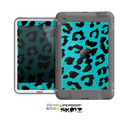 The Hot Teal Vector Leopard Print Skin for the Apple iPad Mini LifeProof Case