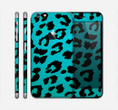 The Hot Teal Vector Leopard Print Skin for the Apple iPhone 6 Plus