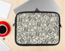 The Hundred Dollar Bill Ink-Fuzed NeoPrene MacBook Laptop Sleeve