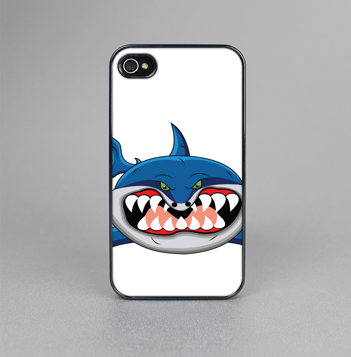 The Hungry Cartoon Shark Skin-Sert for the Apple iPhone 4-4s Skin-Sert Case