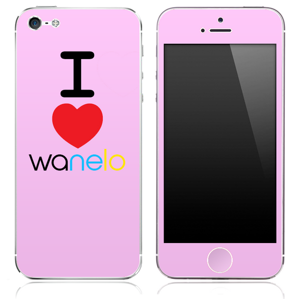 The I Love Wanelo Skin for the iPhone 3, 4-4s, 5-5s or 5c