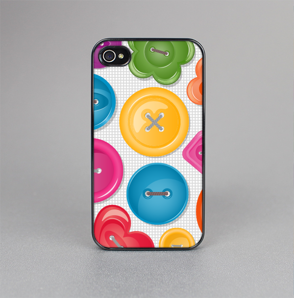 The Icon Shaped Color Buttons Skin-Sert for the Apple iPhone 4-4s Skin-Sert Case
