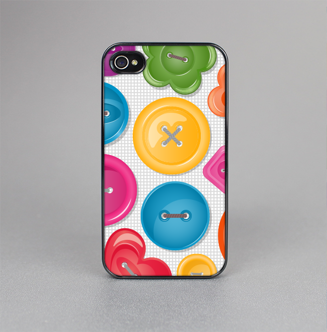 The Icon Shaped Color Buttons Skin-Sert for the Apple iPhone 4-4s Skin-Sert Case