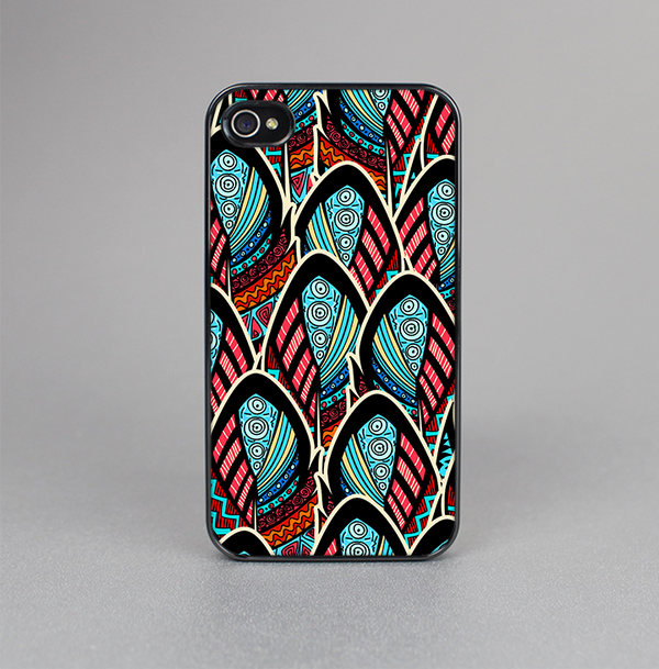 The Intense Colorful Peacock Feather Skin-Sert for the Apple iPhone 4-4s Skin-Sert Case