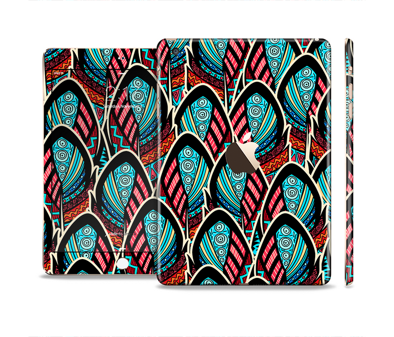 The Intense Colorful Peacock Feather Full Body Skin Set for the Apple iPad Mini 3
