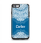 The Intricate Blue & White Snowflake Name Script Apple iPhone 6 Otterbox Symmetry Case Skin Set