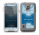 The Intricate Blue & White Snowflake Name Script  Skin Samsung Galaxy S5 frē LifeProof Case