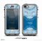 The Intricate Blue & White Snowflake Name Script Skin for the iPhone 5c nüüd LifeProof Case