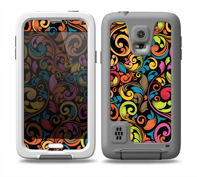 The Intricate Colorful Swirls Skin for the Samsung Galaxy S5 frē LifeProof Case