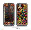 The Intricate Colorful Swirls Skin for the iPhone 5c nüüd LifeProof Case