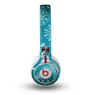 The Intricate Snowflakes with Green Background Skin for the Beats by Dre Mixr Headphones