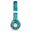 The Intricate Snowflakes with Green Background Skin for the Beats by Dre Solo 2 Headphones