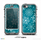 The Intricate Snowflakes with Green Background Skin for the iPhone 5c nüüd LifeProof Case