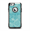The Intricate Teal Floral Pattern Apple iPhone 6 Otterbox Commuter Case Skin Set
