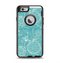 The Intricate Teal Floral Pattern Apple iPhone 6 Otterbox Defender Case Skin Set