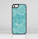 The Intricate Teal Floral Pattern Skin-Sert for the Apple iPhone 5c Skin-Sert Case