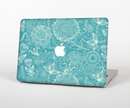 The Intricate Teal Floral Pattern Skin for the Apple MacBook Air 13"