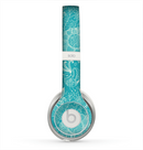 The Intricate Teal Floral Pattern Skin for the Beats by Dre Solo 2 Headphones