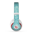 The Intricate Teal Floral Pattern Skin for the Beats by Dre Studio (2013+ Version) Headphones