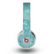 The Intricate Teal Floral Pattern Skin for the Original Beats by Dre Wireless Headphones