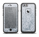 The Intricate White and Gray Vector Pattern Apple iPhone 6/6s Plus LifeProof Fre Case Skin Set