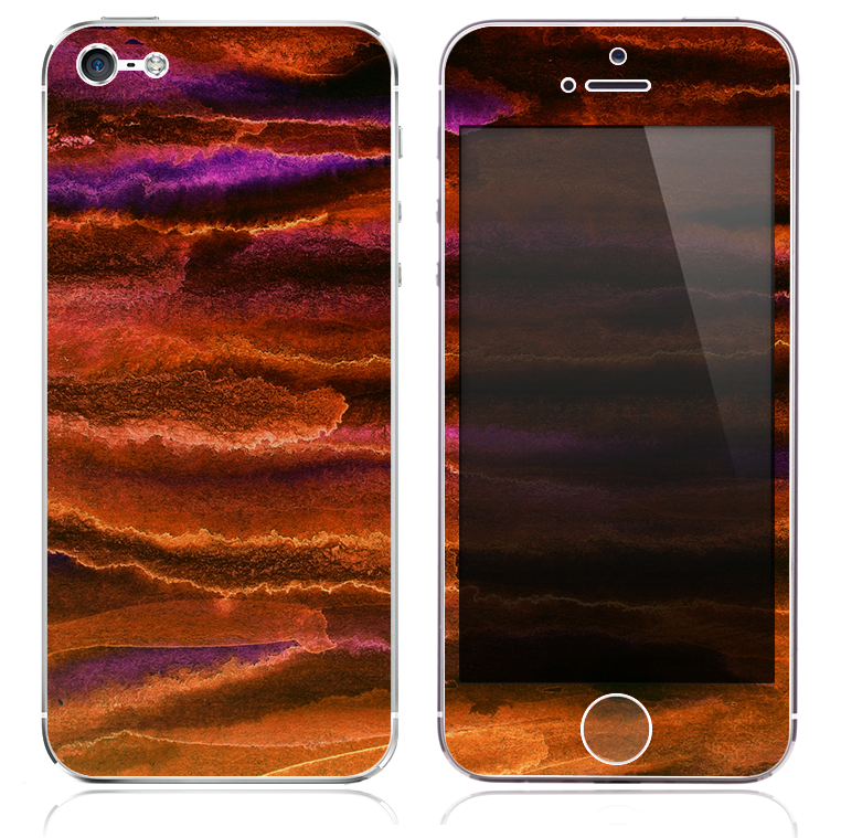 The Inverted Abstract Oil Painting Stroked Skin for the iPhone 3, 4-4s, 5-5s or 5c