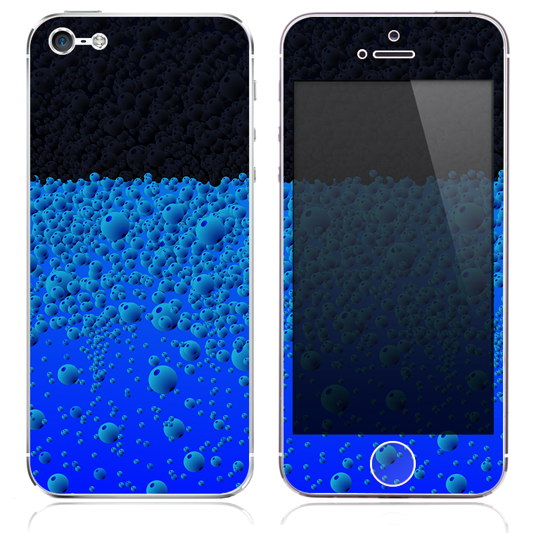The Inverted Liquid Fizz Skin for the iPhone 3, 4-4s, 5-5s or 5c