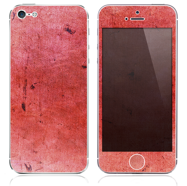 The Inverted Red Grunge Texture Skin for the iPhone 3, 4-4s, 5-5s or 5c