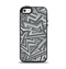 The Jagged Abstract Graytone Apple iPhone 5-5s Otterbox Symmetry Case Skin Set