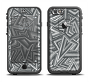 The Jagged Abstract Graytone Apple iPhone 6/6s Plus LifeProof Fre Case Skin Set