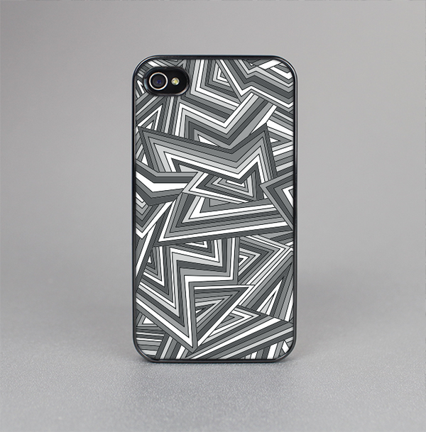 The Jagged Abstract Graytone Skin-Sert for the Apple iPhone 4-4s Skin-Sert Case