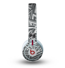 The Jagged Abstract Graytone Skin for the Beats by Dre Mixr Headphones