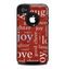 The Joy & Love WordCloud Wallpaper Skin for the iPhone 4-4s OtterBox Commuter Case