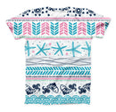 The Jumping Fish Repeating Pattern ink-Fuzed Unisex All Over Full-Printed Fitted Tee Shirt